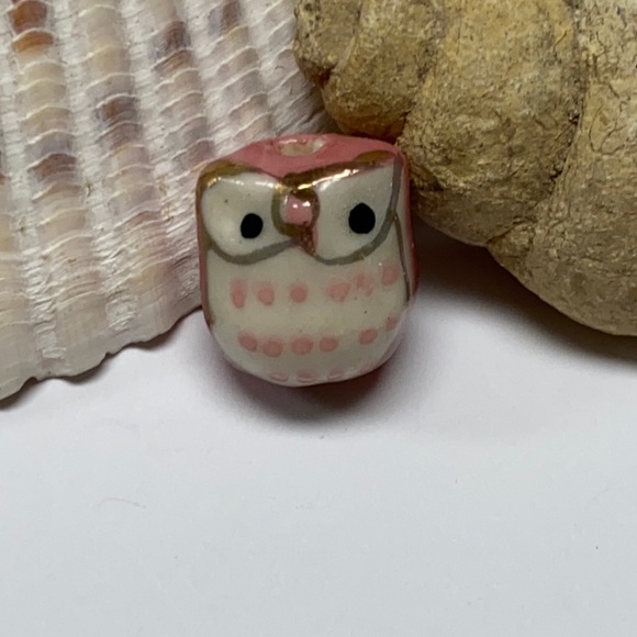 NWOT Cute owl earrings chunky pale green silver purple - Picture 9 of 9